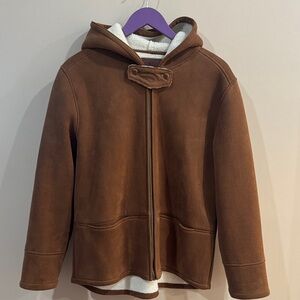 Ralph Lauren Faux Suede/Sherpa-Lined Jacket • Large